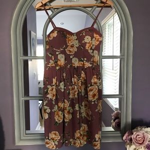 Floral Summer/fall dress with cups